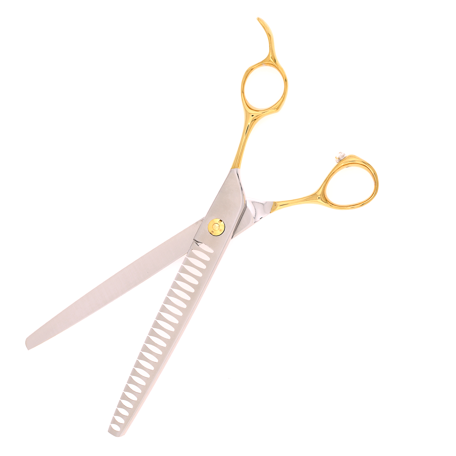 Titan Shears - Chunker Golden Handle Ergonomic 440C Convex RH OFF 7.5" image 2